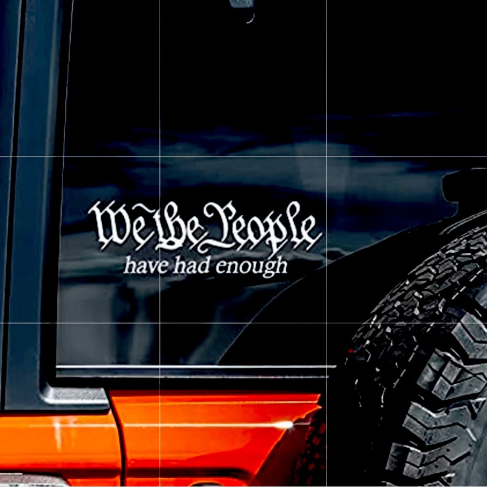 NEW!! POLITICAL VINYL DECAL